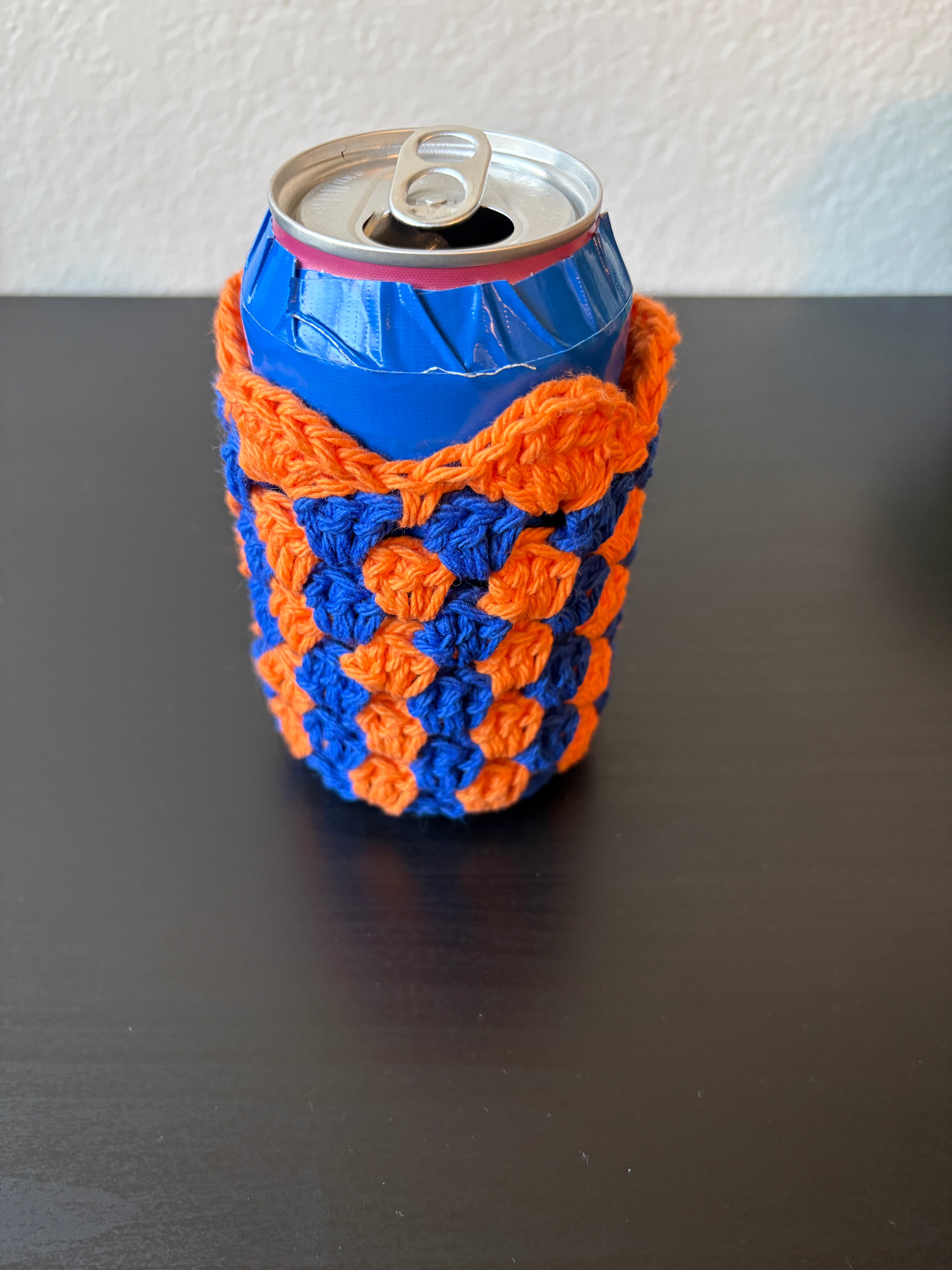 Can Cozy - Orange & Cobalt