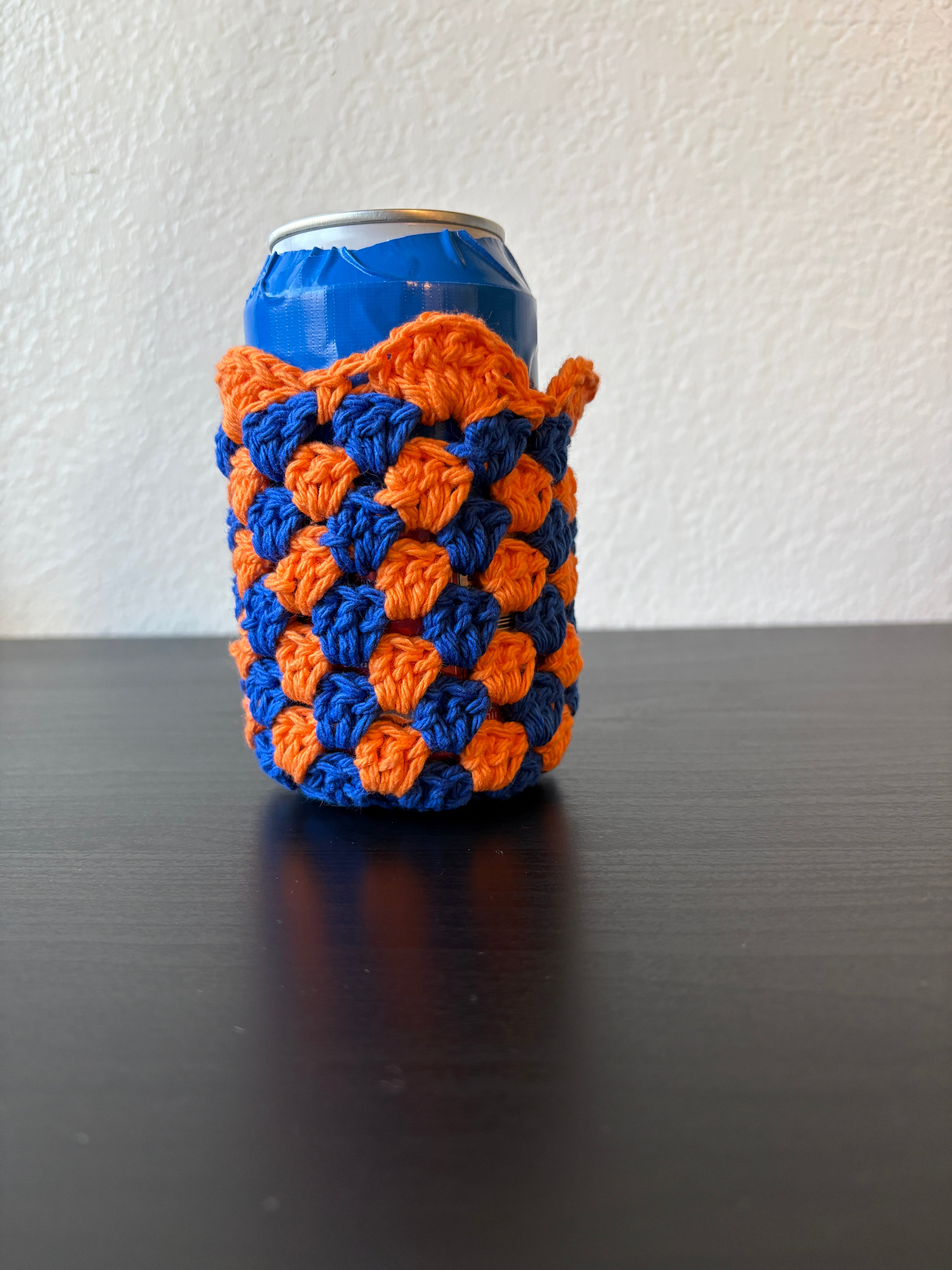 Can Cozy - Orange & Cobalt