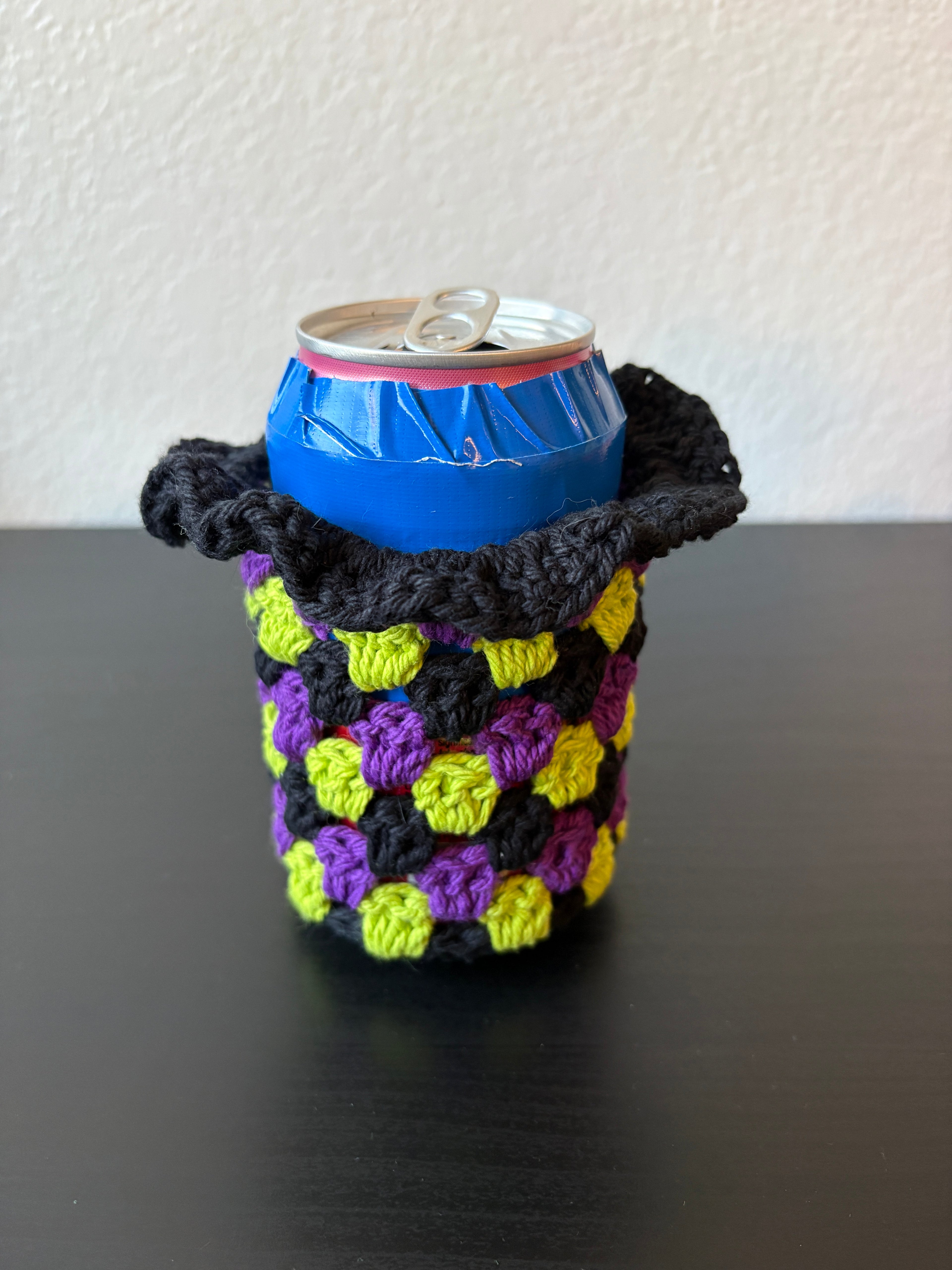 Can Cozy - Green/Purple/Black